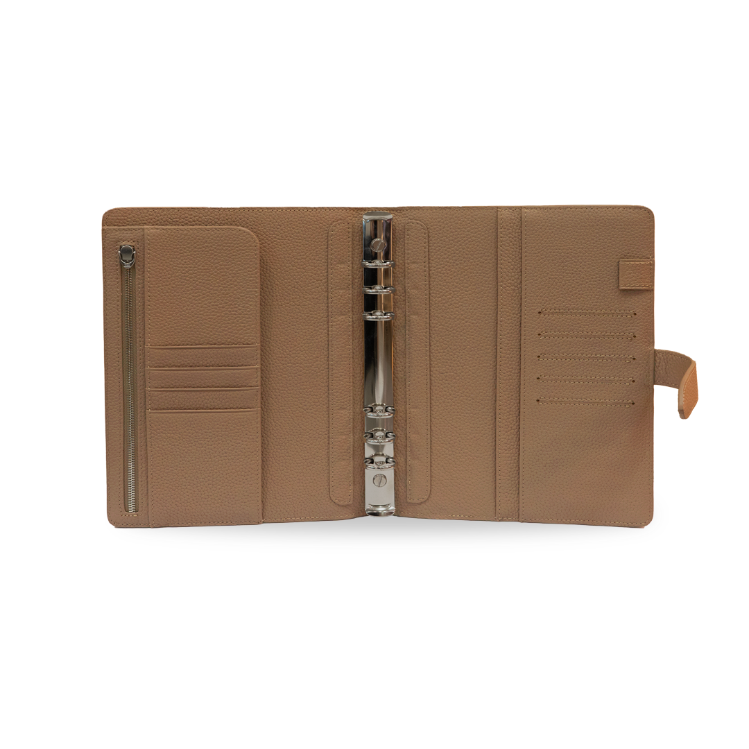 A5 Ring Binder - Mink Taupe - Crafune