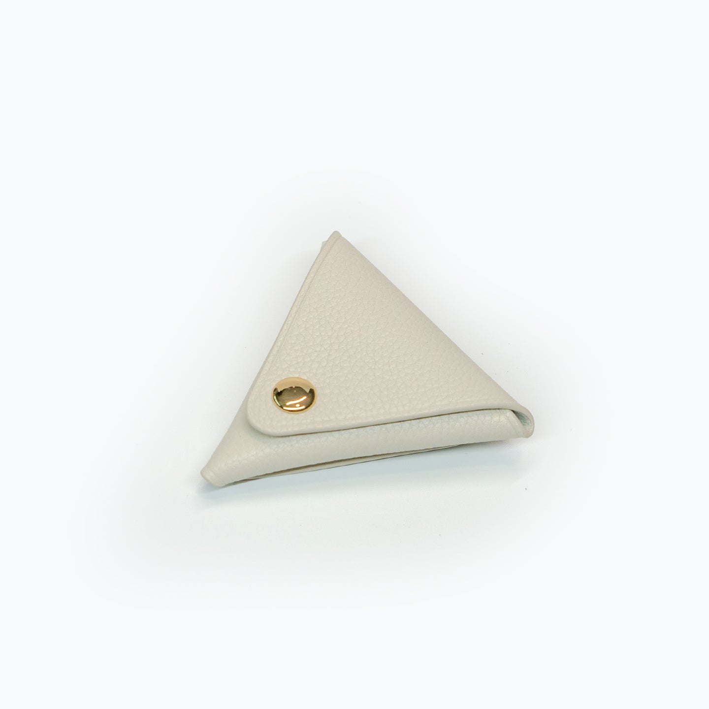 Triangle Coin Pouch - White Choco - Crafune