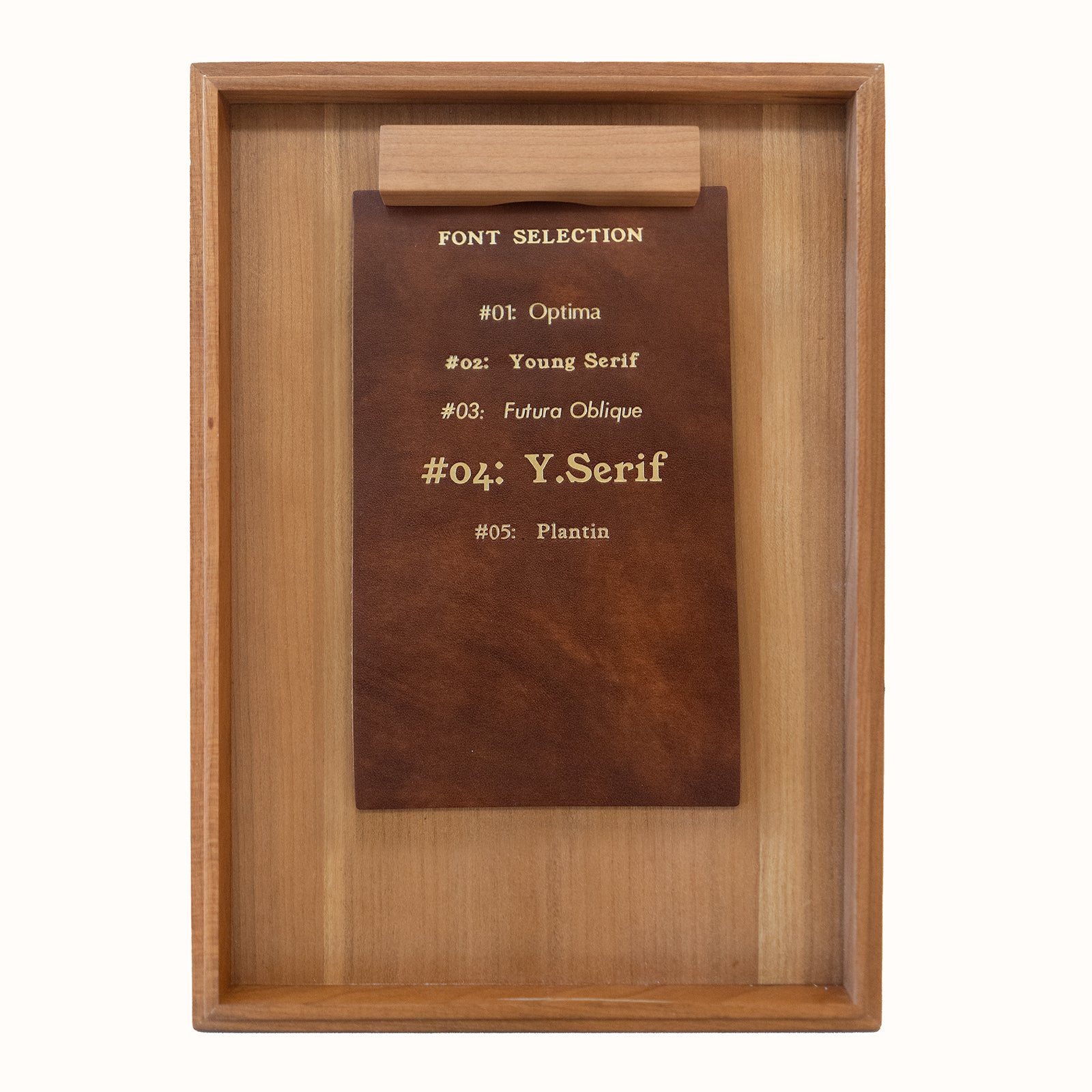 Double Side Cardholder - Chestnut - Crafune