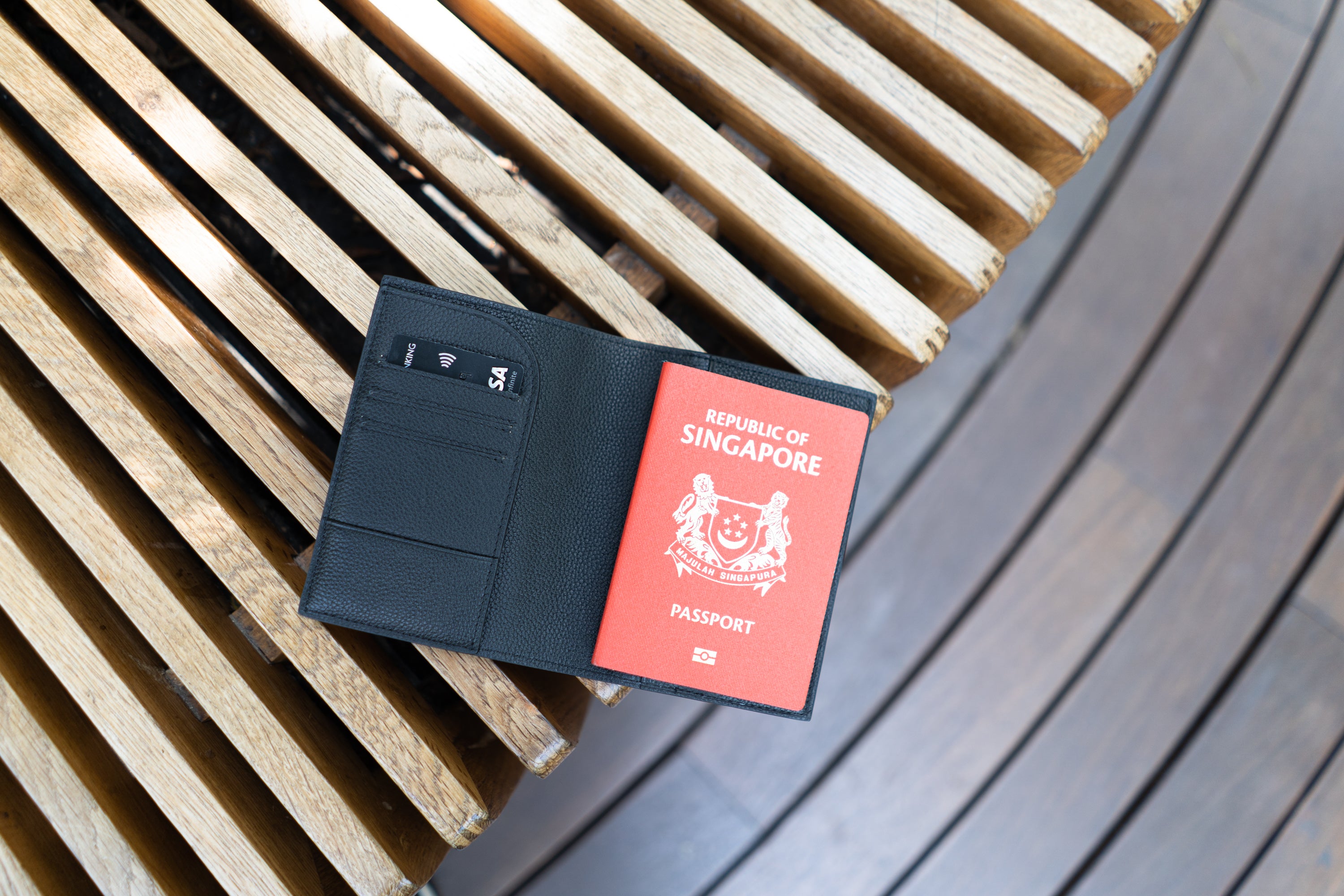 Passport Holder - Slate Blue - Crafune