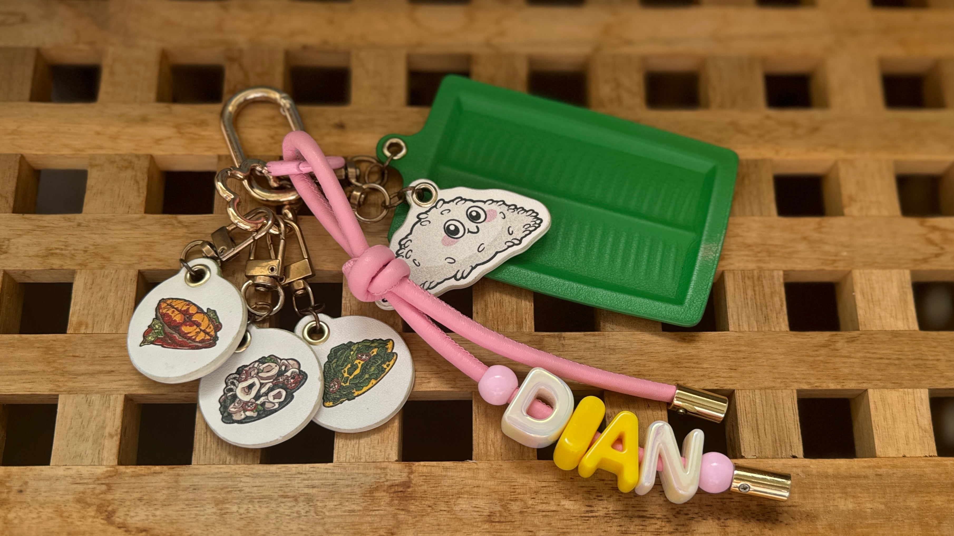 Nasi Padang Leather Bag Charm