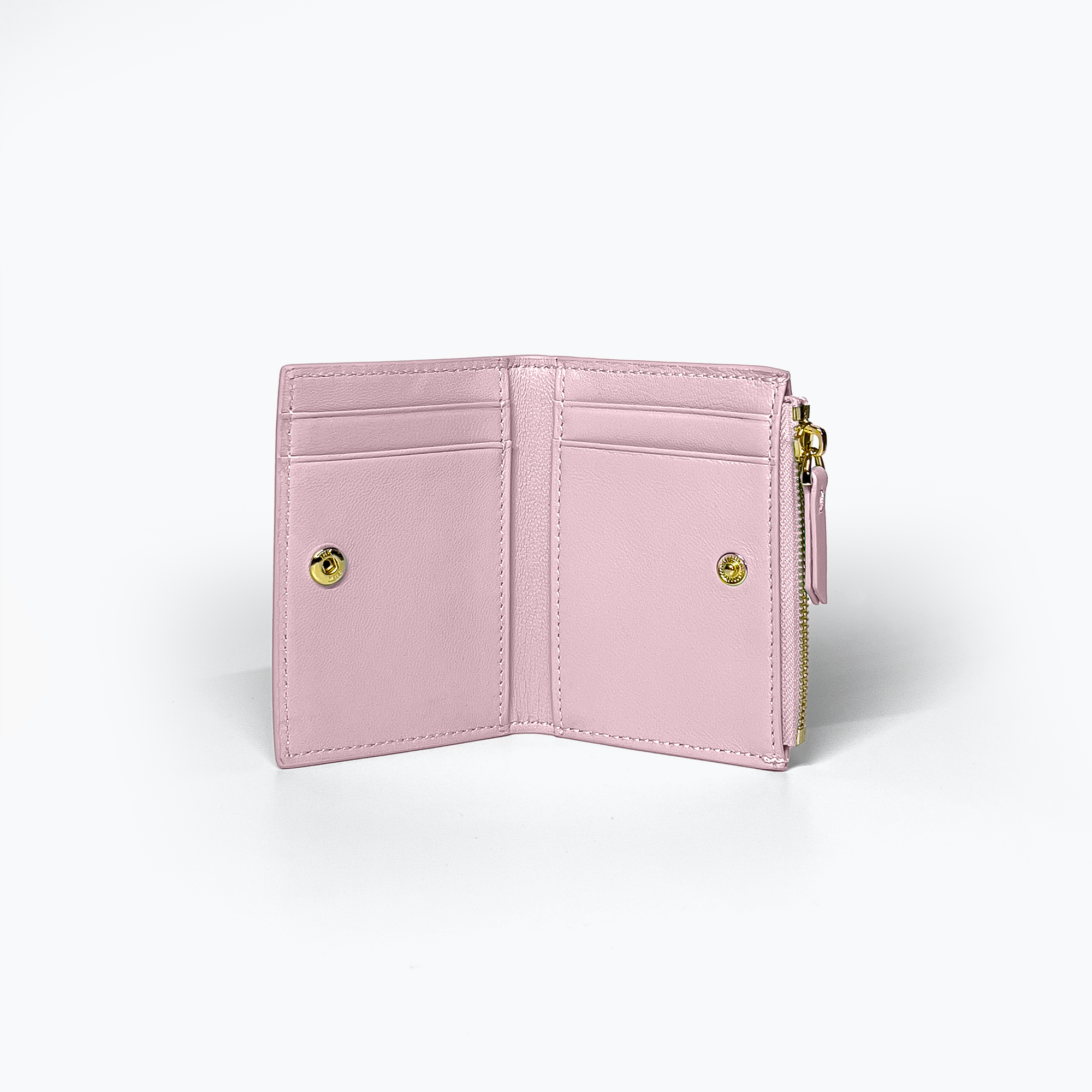 Zip Bifold - Strawberry Milk - Crafune