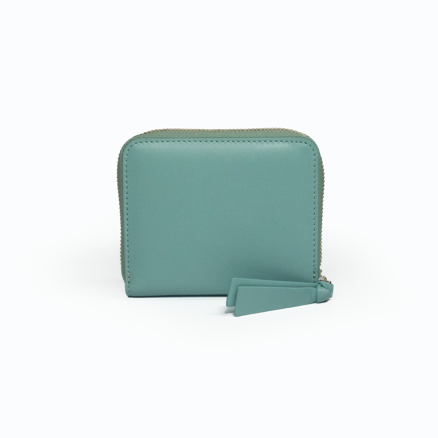 Pluto Short Zipper Wallet - Seafoam Green - Crafune