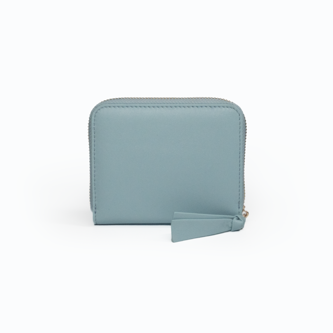 Pluto Short Zipper Wallet - Powder Blue - Crafune