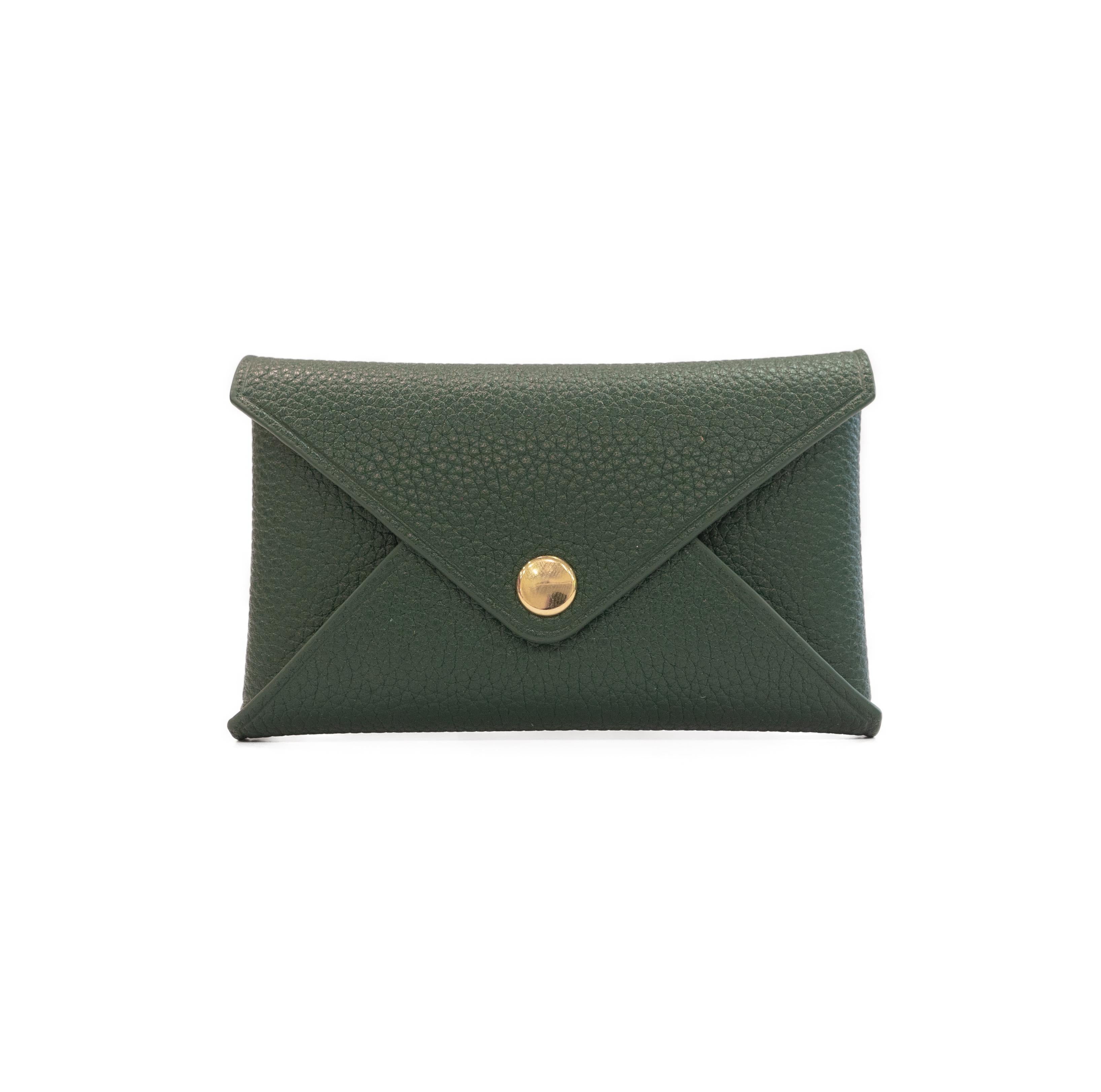 Envelope Card Case - Olive Green - Crafune