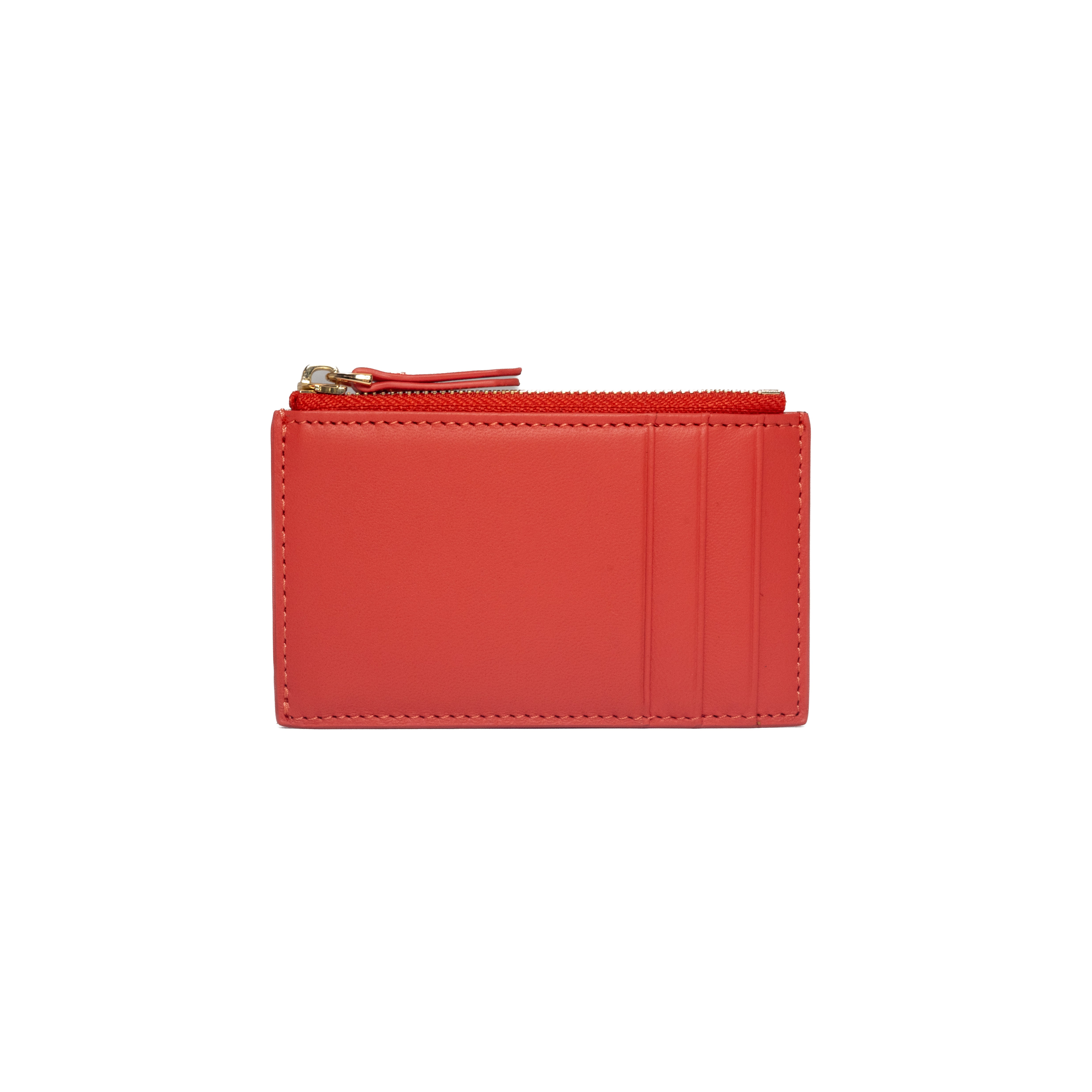 Zip Cardholder - Tomato - Crafune