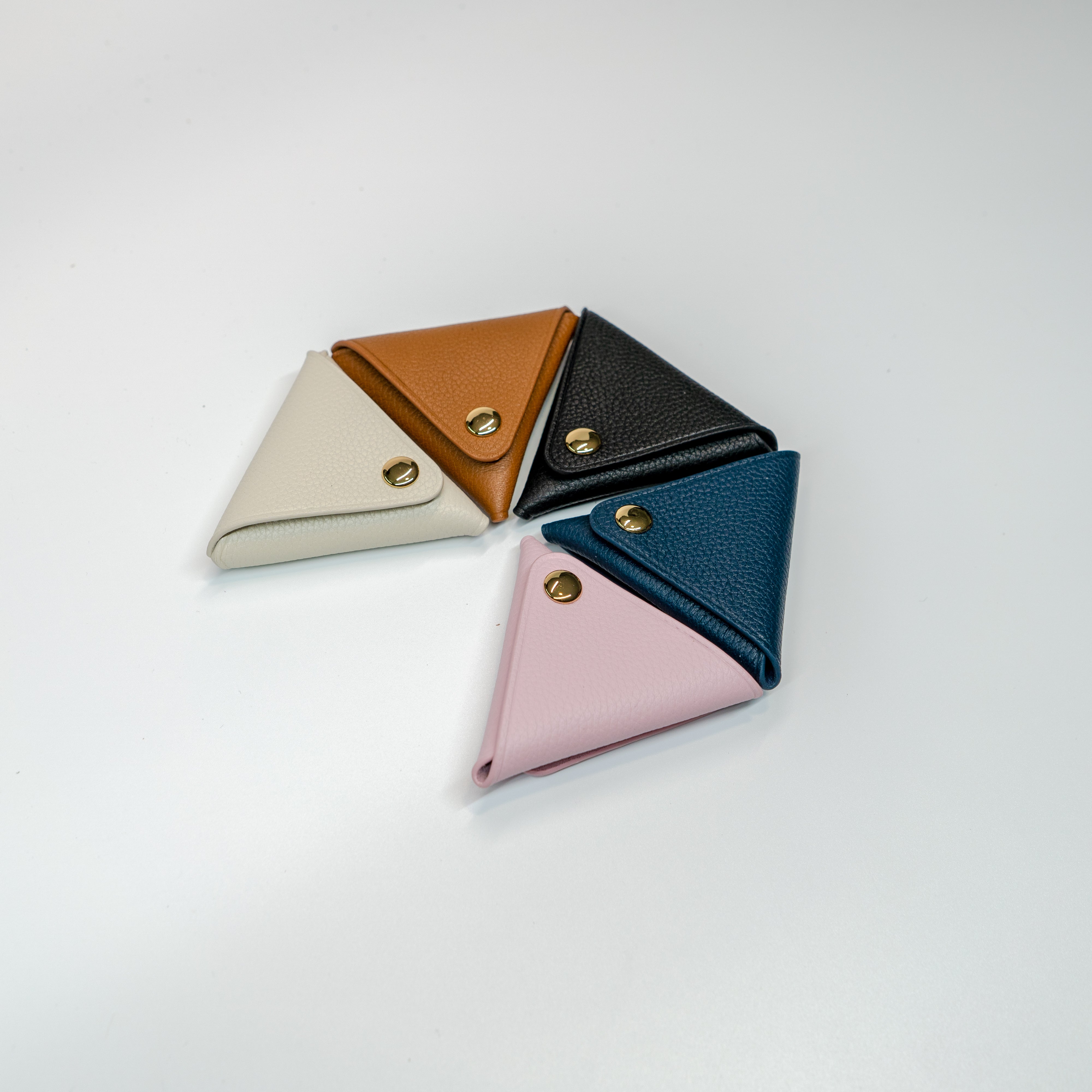 Triangle Coin Pouch - Baby Pink - Crafune