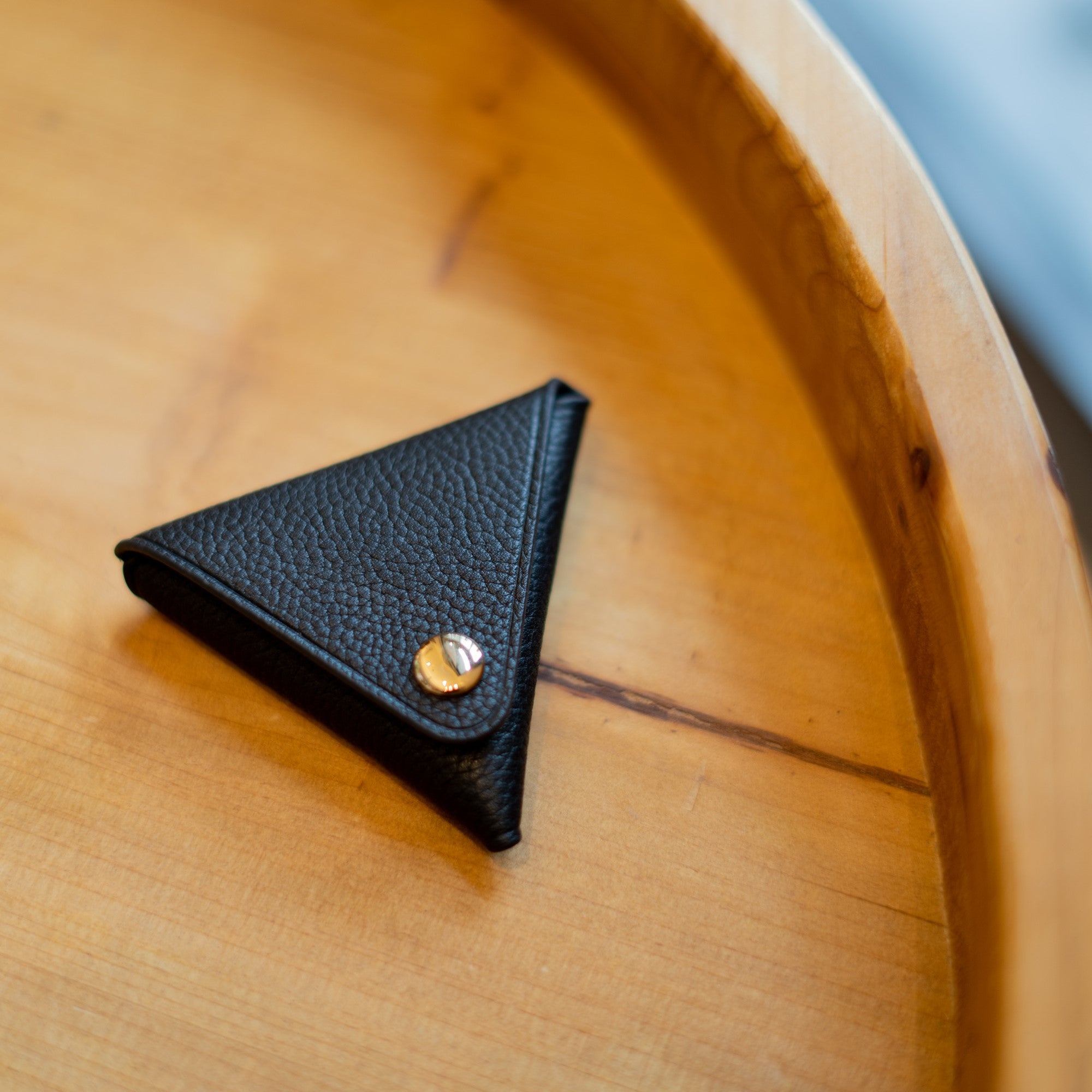 Triangle Coin Pouch - Pitch Black - Crafune