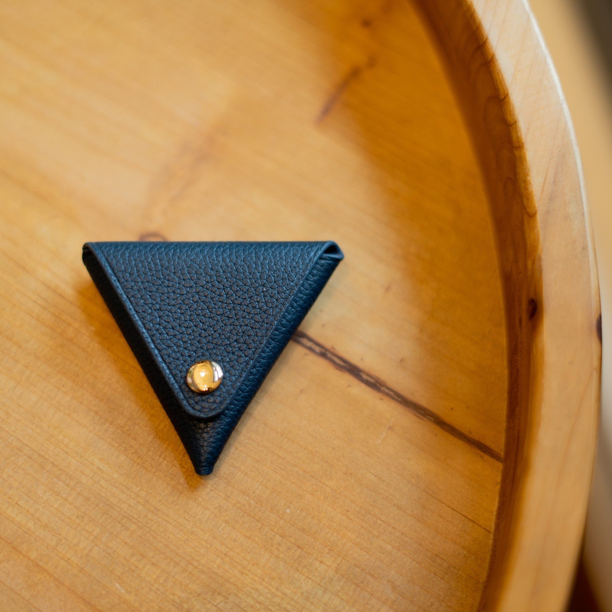Triangle Coin Pouch - Prussian Blue - Crafune