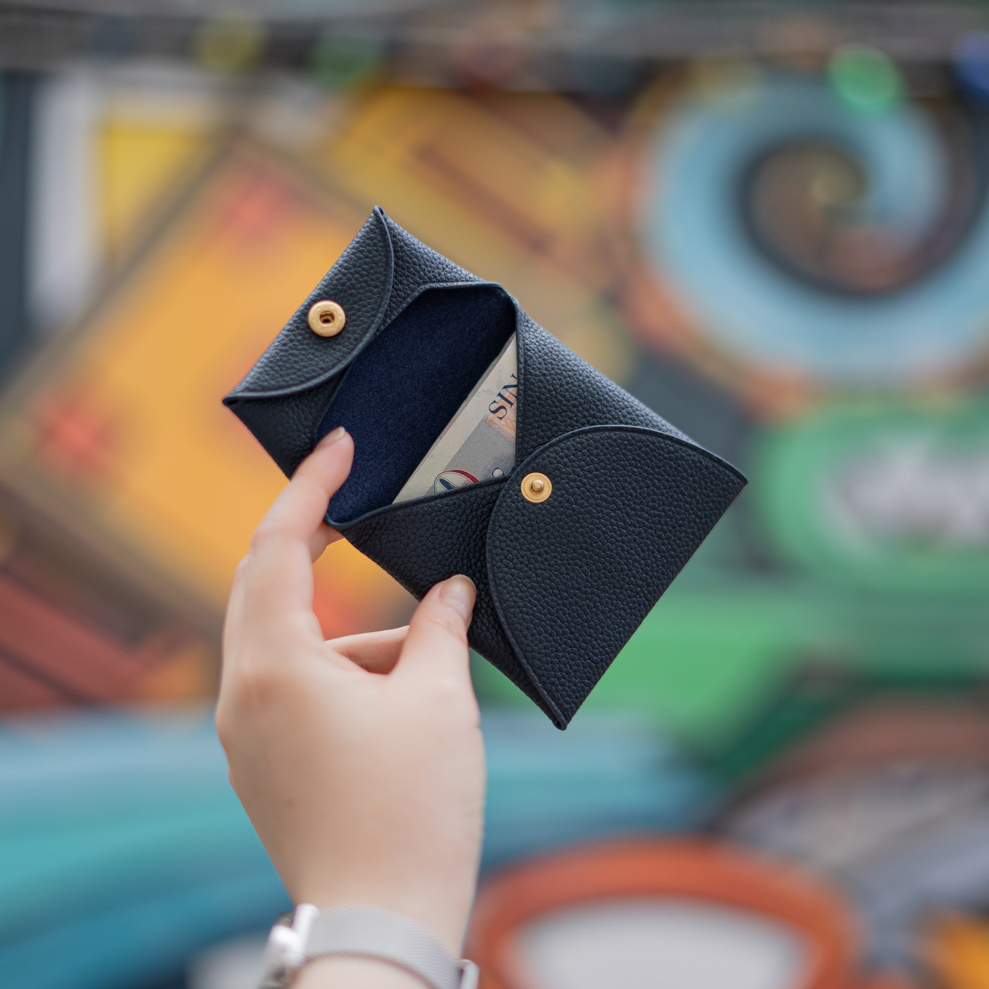 Snap Pouch - Prussian Blue - Crafune