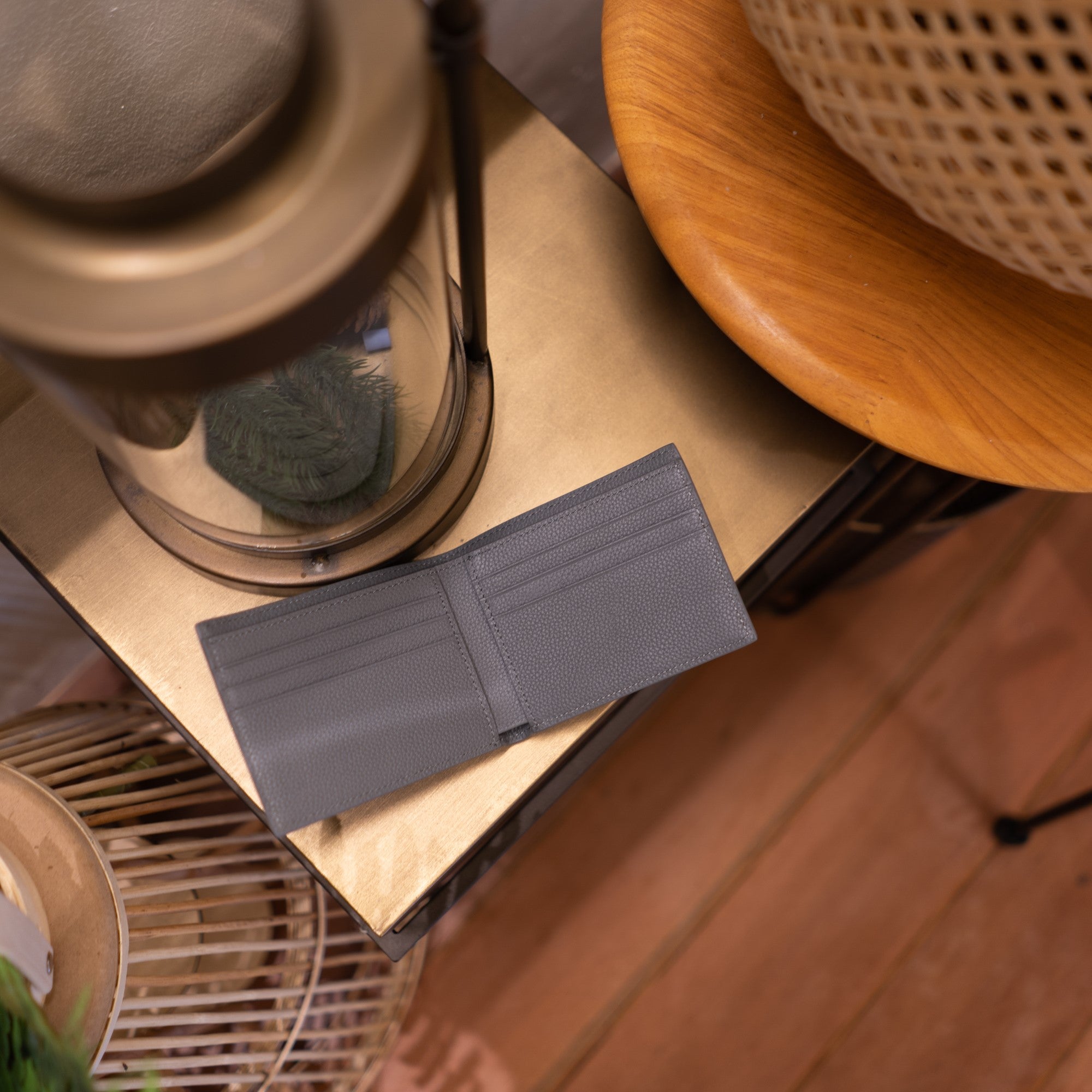 Fortis Bi-Fold Wallet - Moth Grey - Crafune