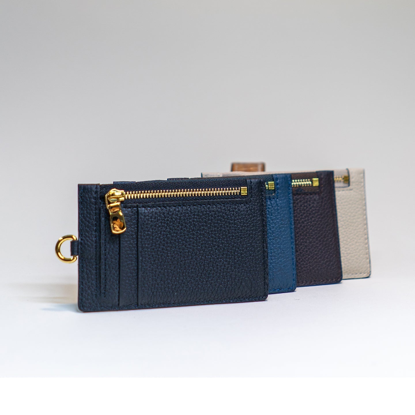 Lanyard with Zipped Pocket -Root Beer Brown - Crafune
