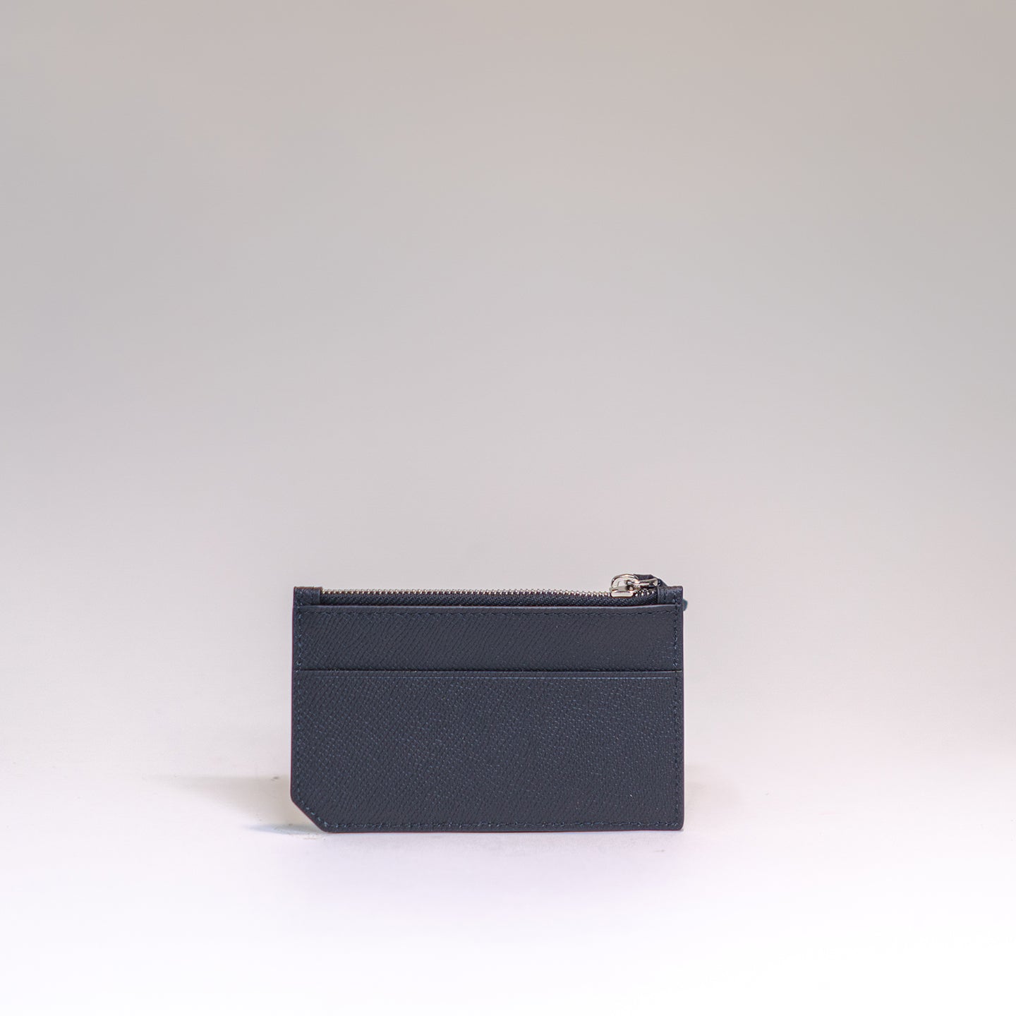 Zipper Cardholder - Pitch Black with Ivory - Crafune