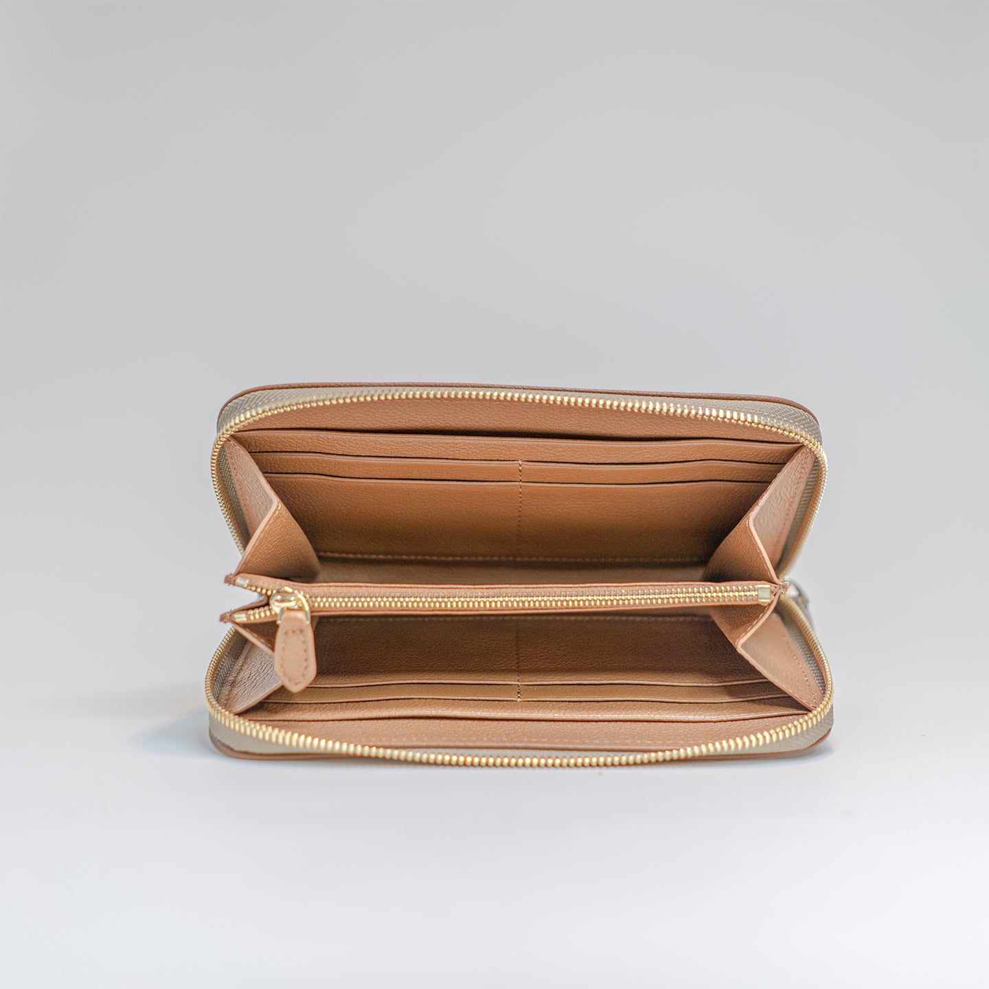 Alva Long Wallet - Buff Brown - Crafune