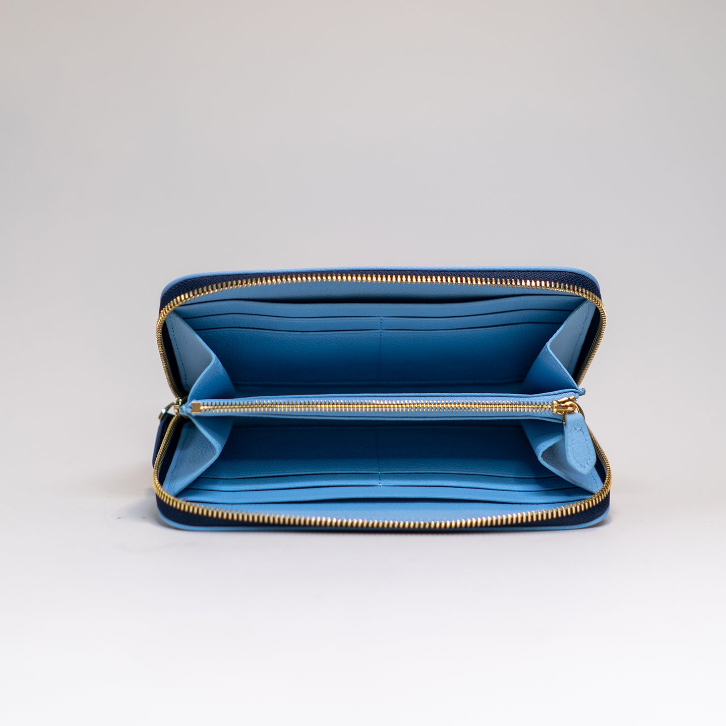 Alva Long Wallet - Prussian Blue - Crafune