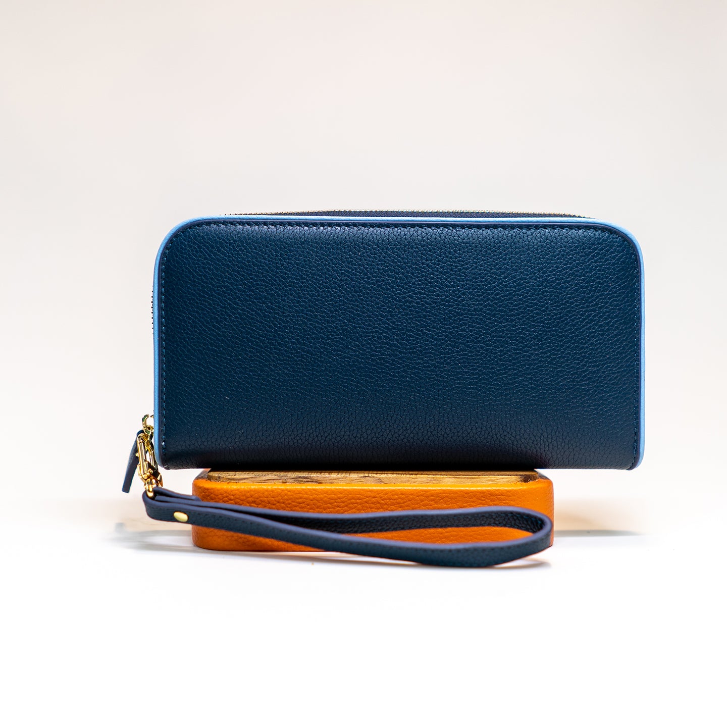 Alva Long Wallet - Prussian Blue - Crafune