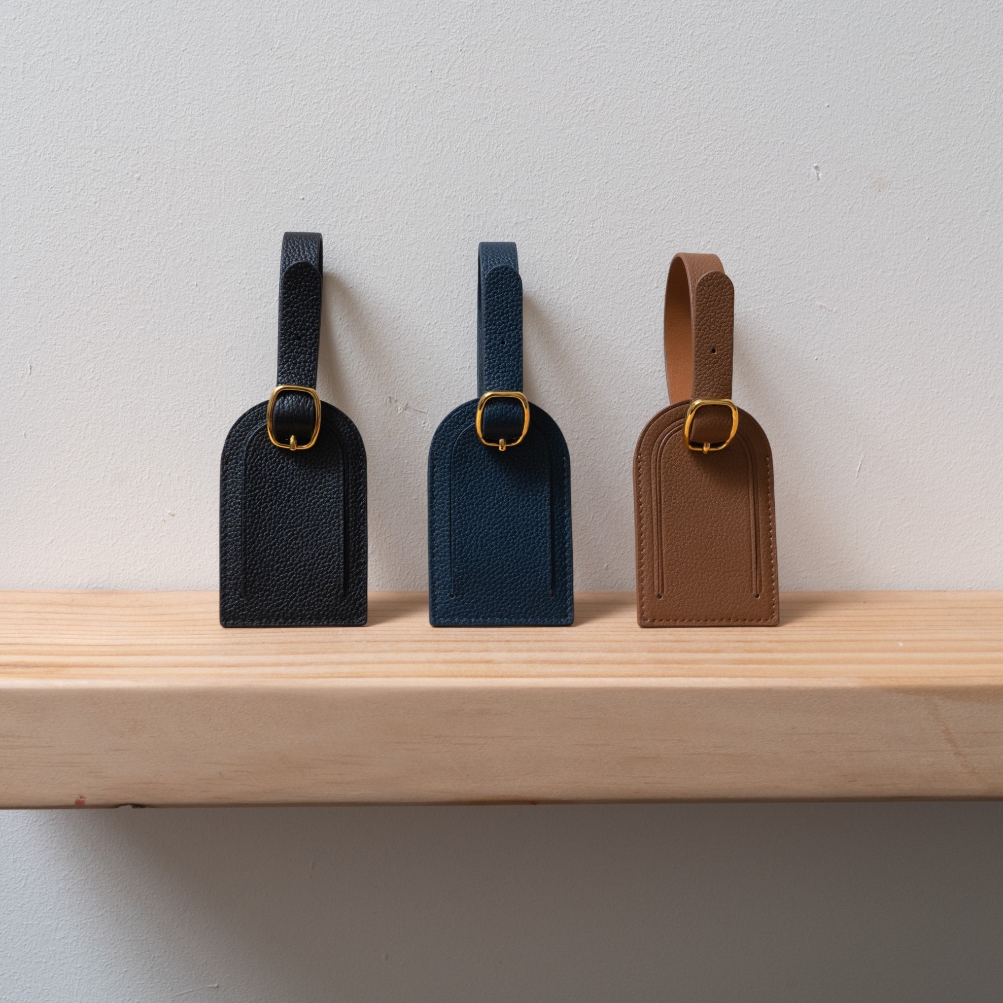 Luggage Tag - Pitch Black Smooth Grain