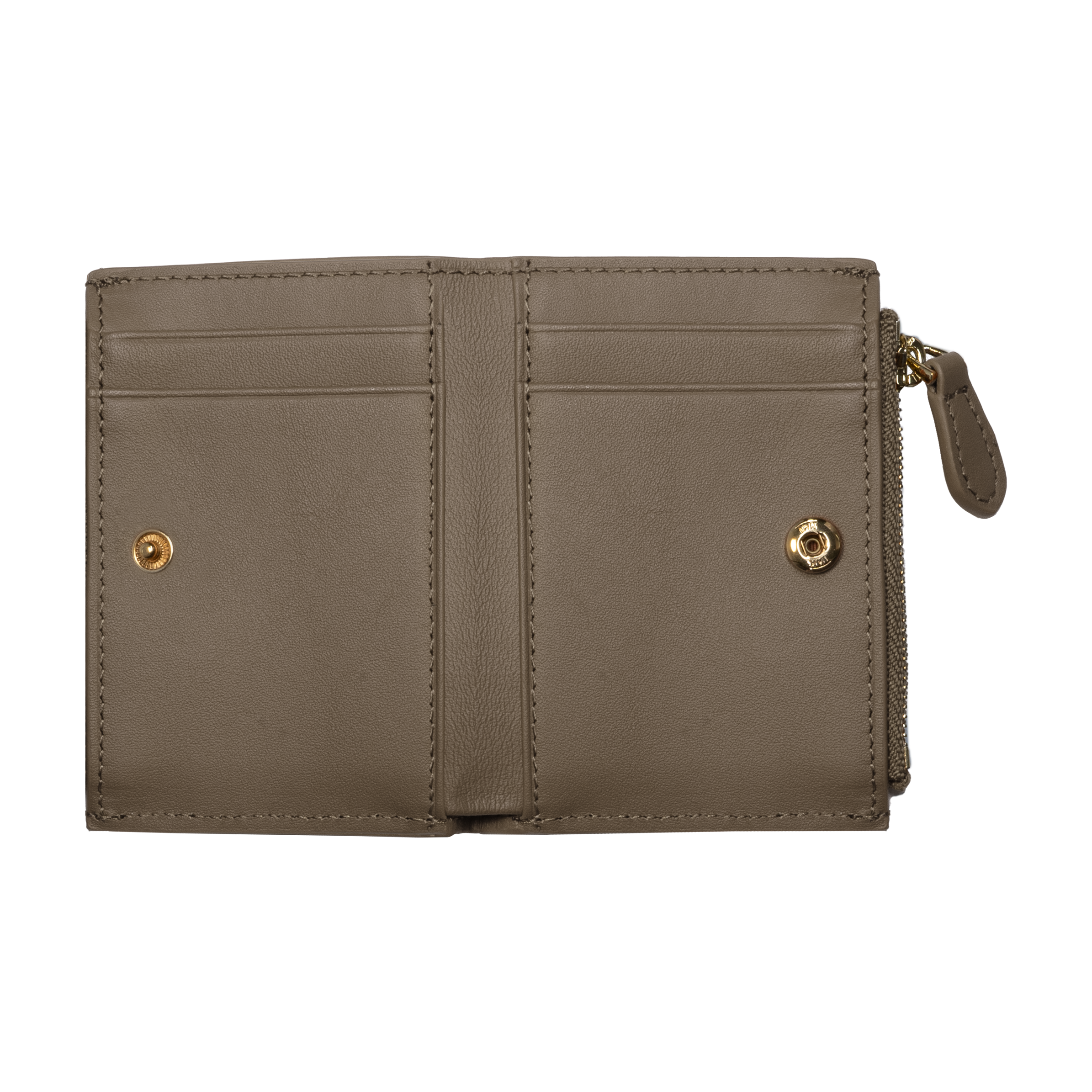 Klara Zip Bifold - Beige - Crafune