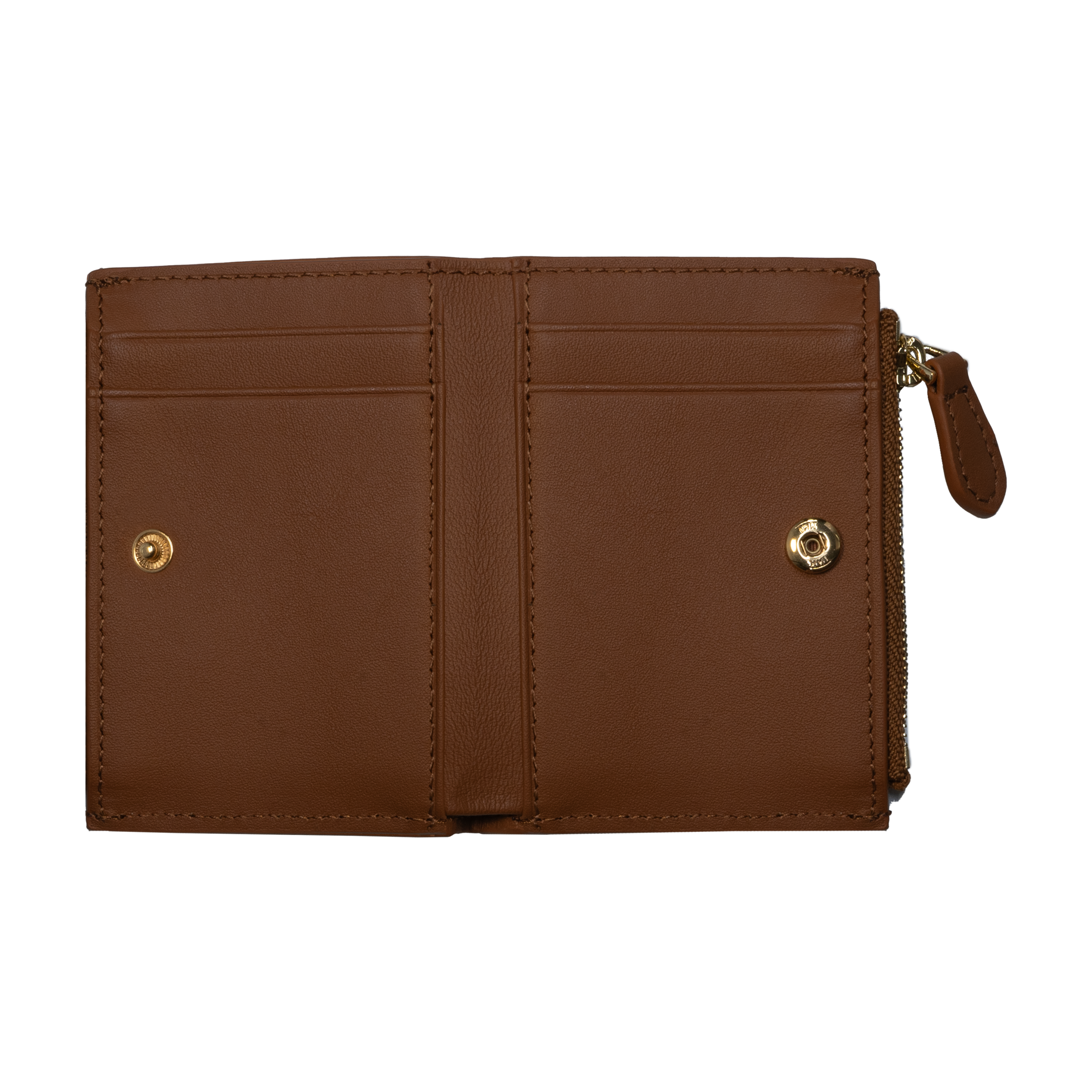 Klara Zip Bifold - Brown - Crafune