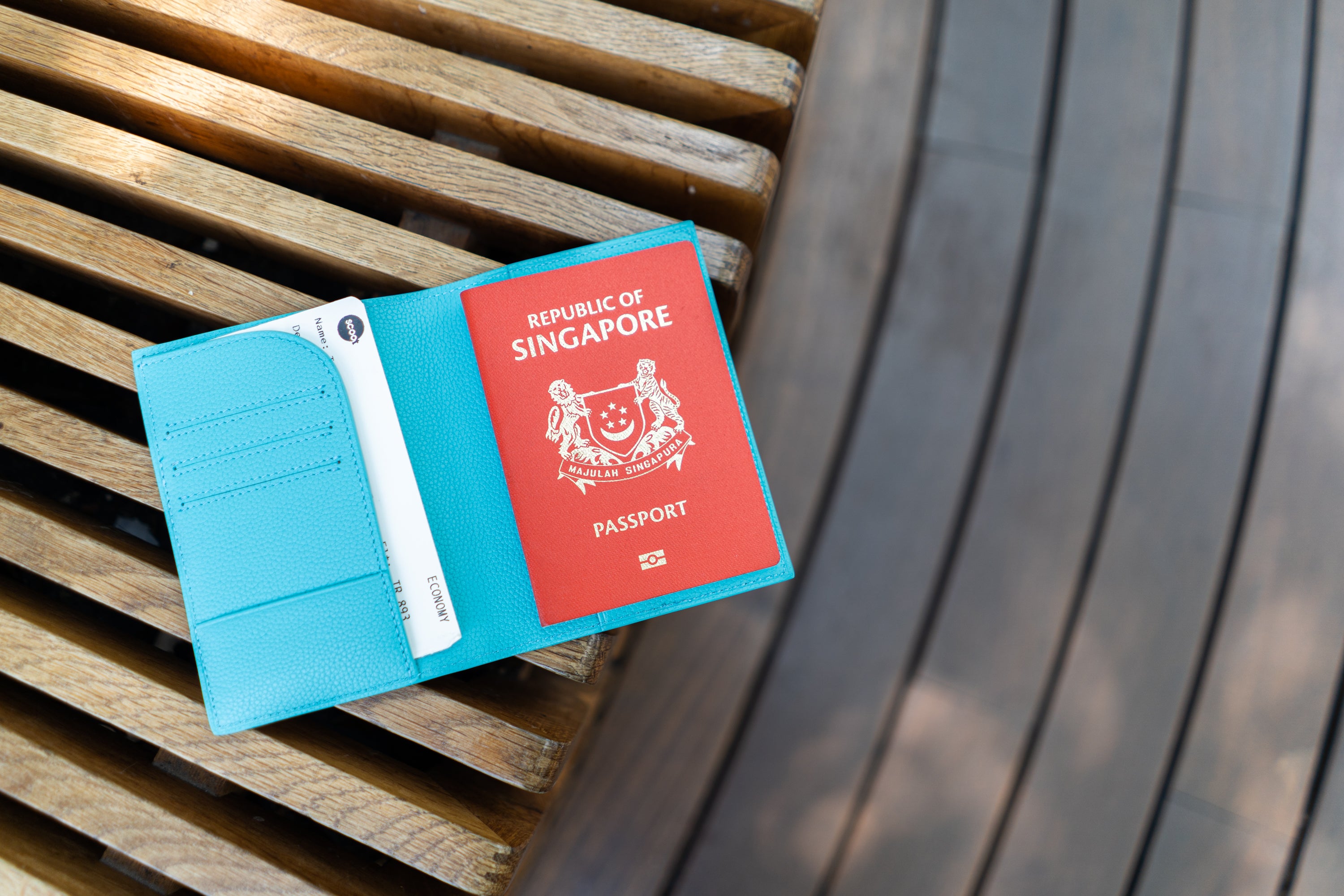 Passport Holder - Robin Blue - Crafune