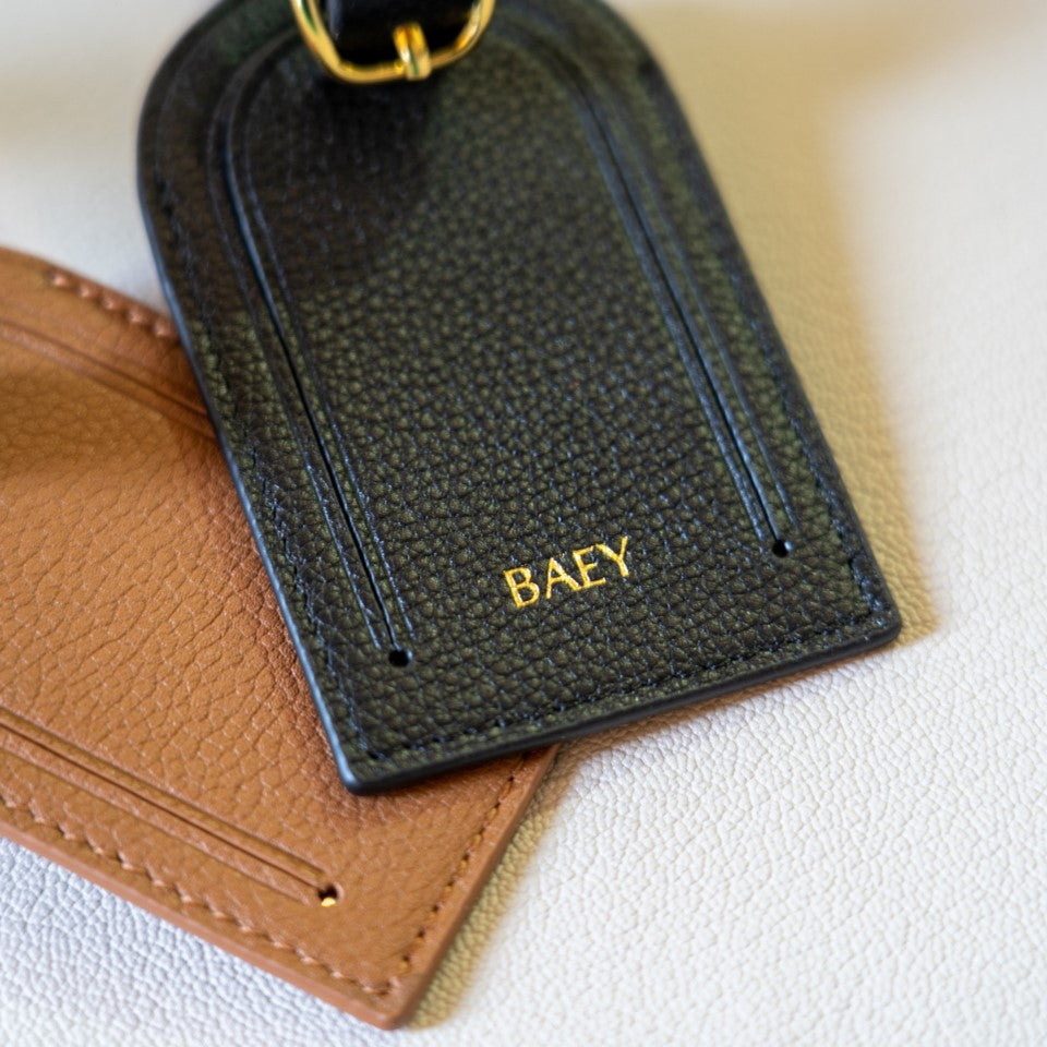 Luggage Tag - Caramel Brown - Crafune