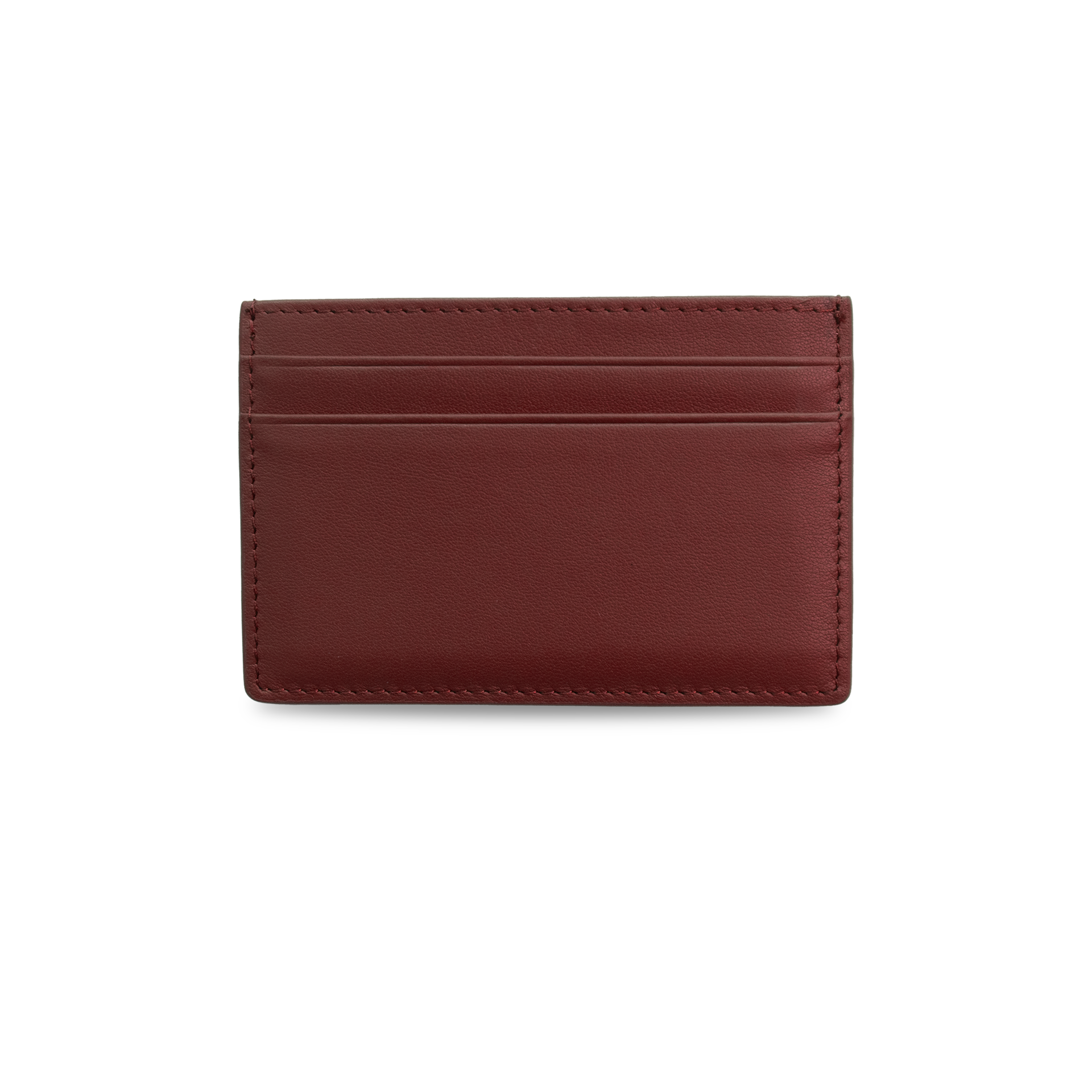 Double Side Cardholder - Dark Burgundy - Crafune