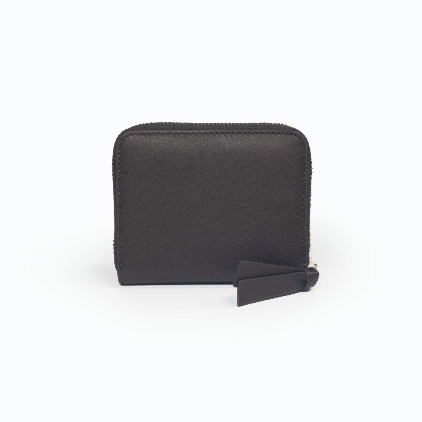 Pluto Short Zipper Wallet - Cocoa - Crafune