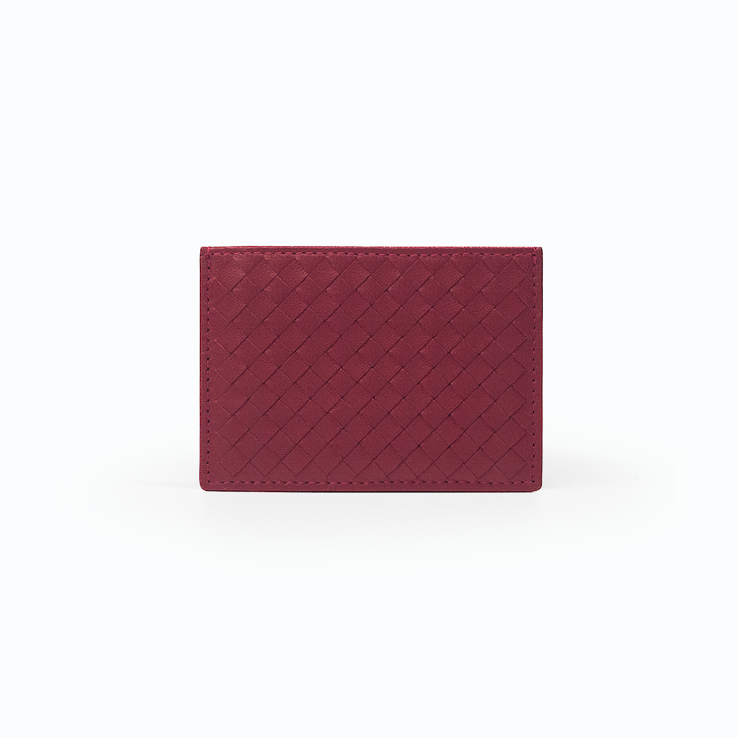Lyra Card Holder - Deep Carmine - Crafune