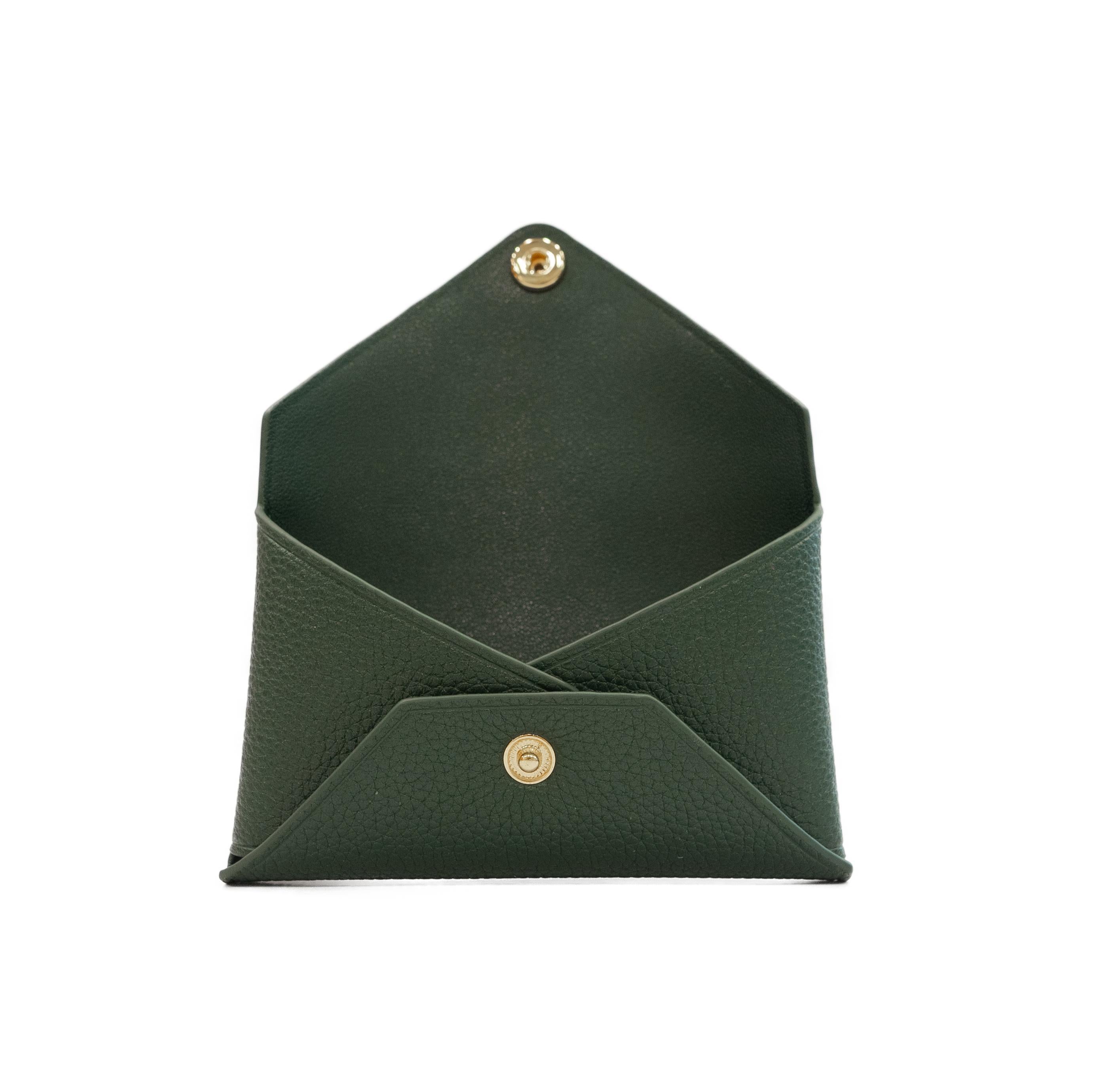 Envelope Card Case - Olive Green - Crafune