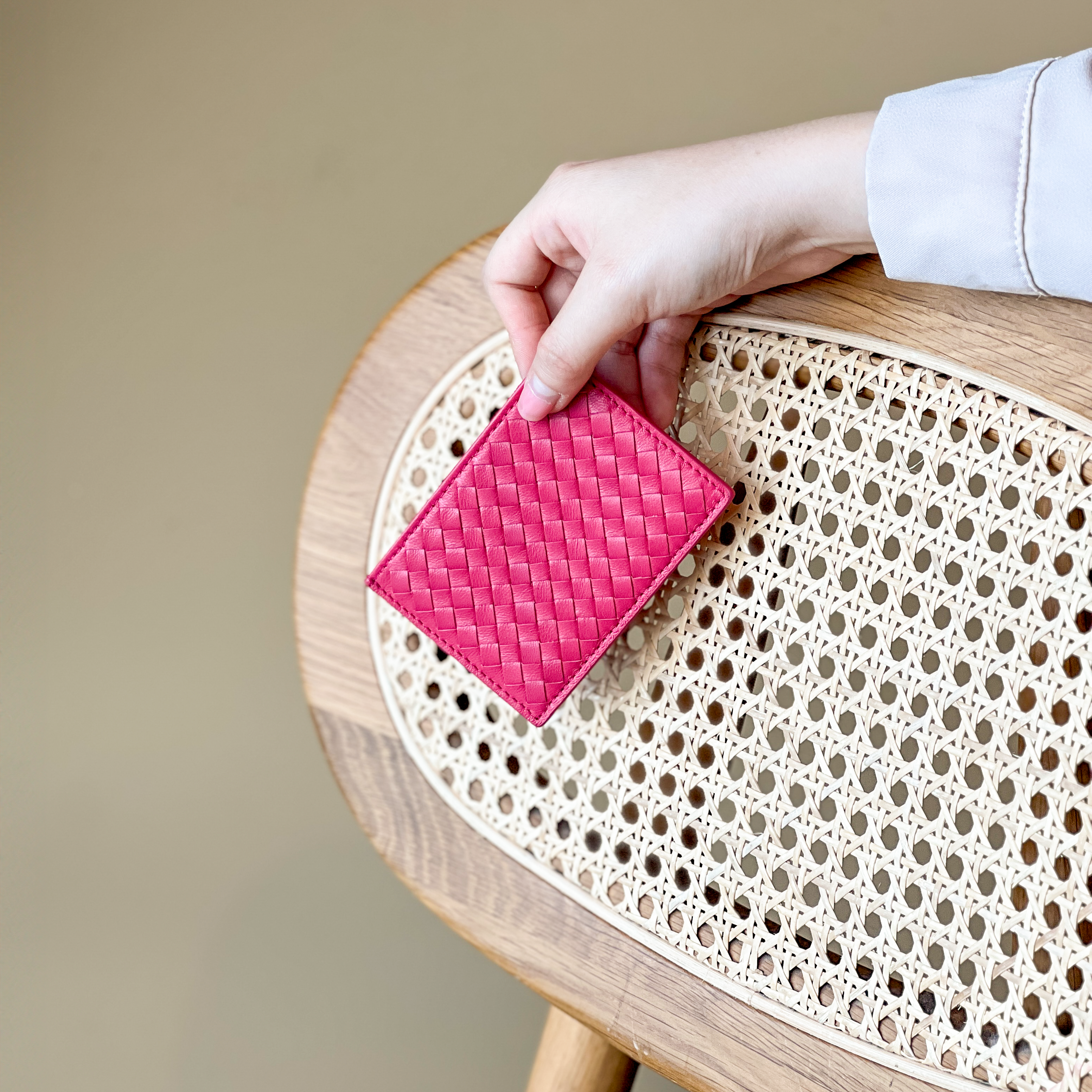 Lyra Card Holder - Raw Sienna