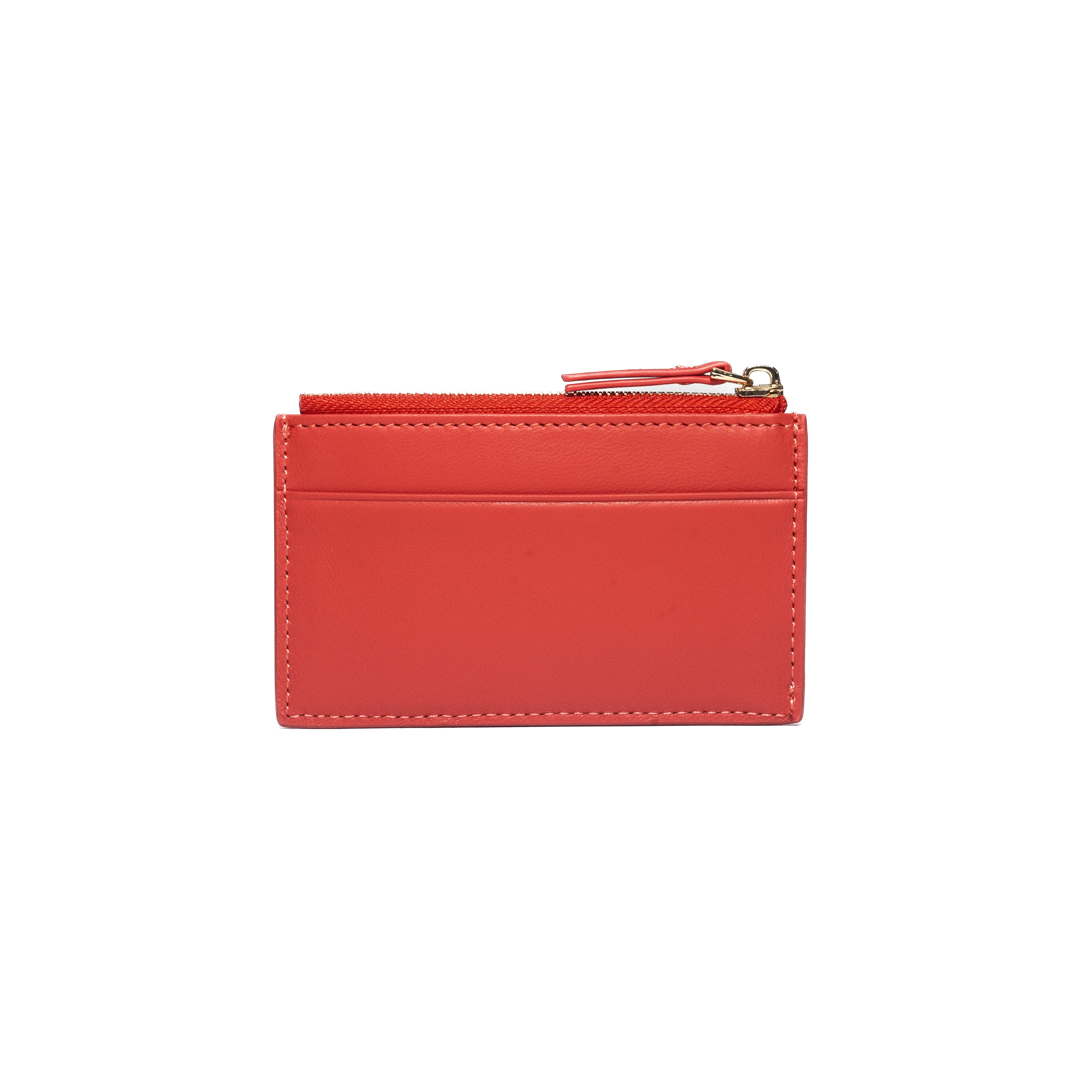 Zip Cardholder - Tomato - Crafune