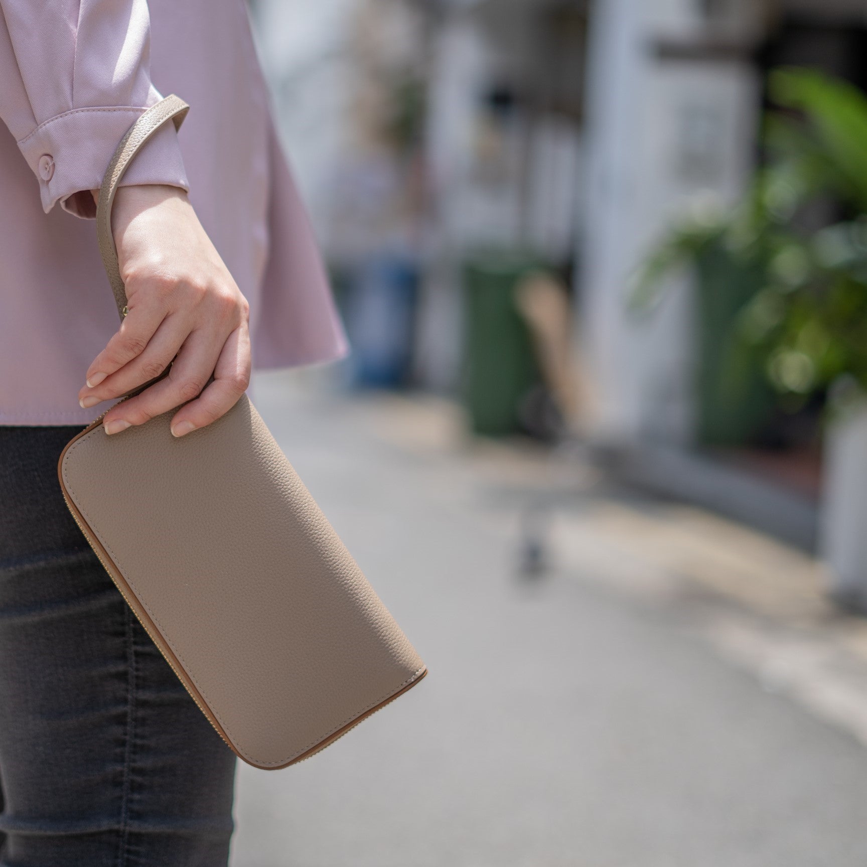 Alva Long Wallet - Buff Brown - Crafune