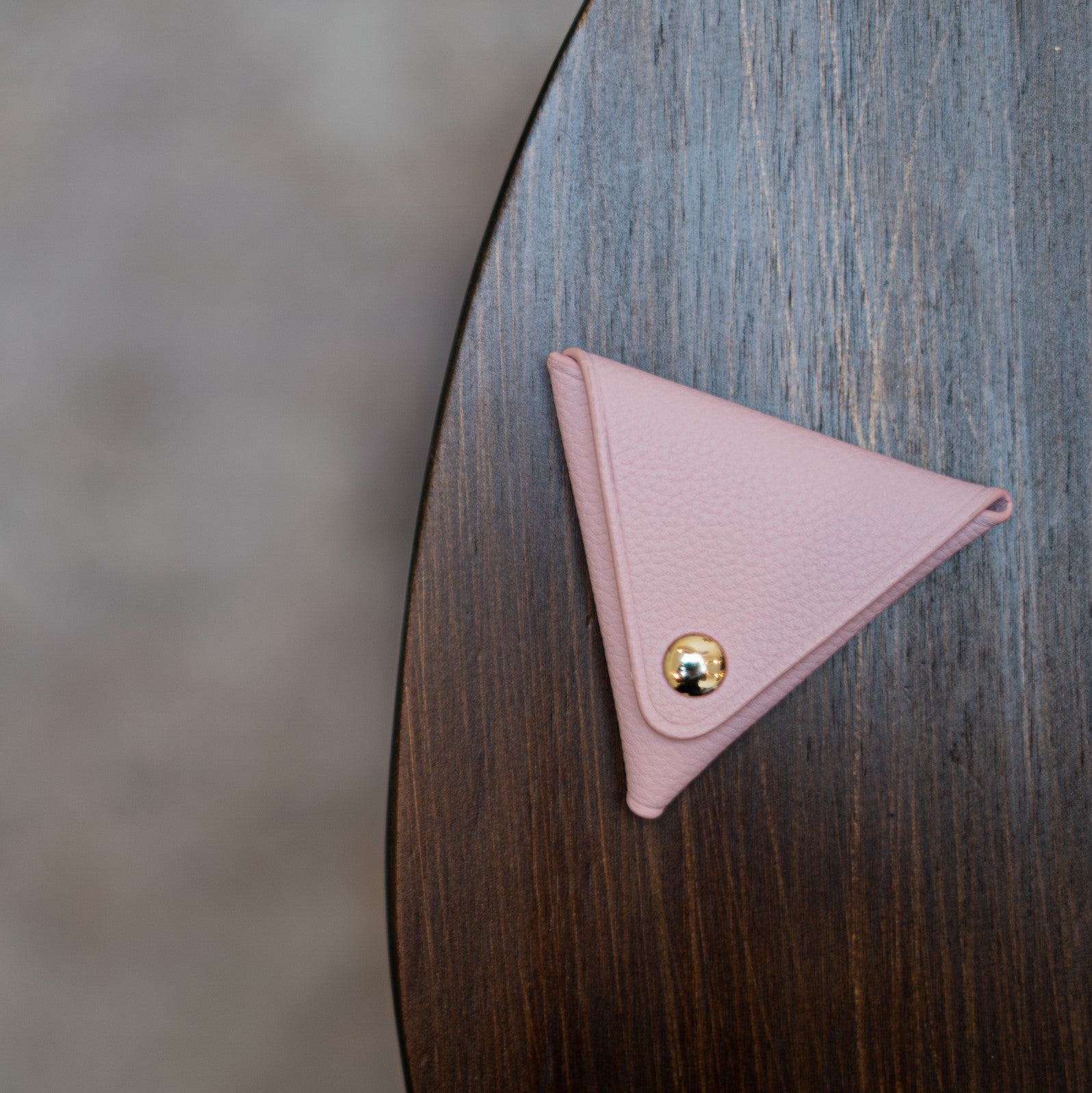 Triangle Coin Pouch - Baby Pink - Crafune